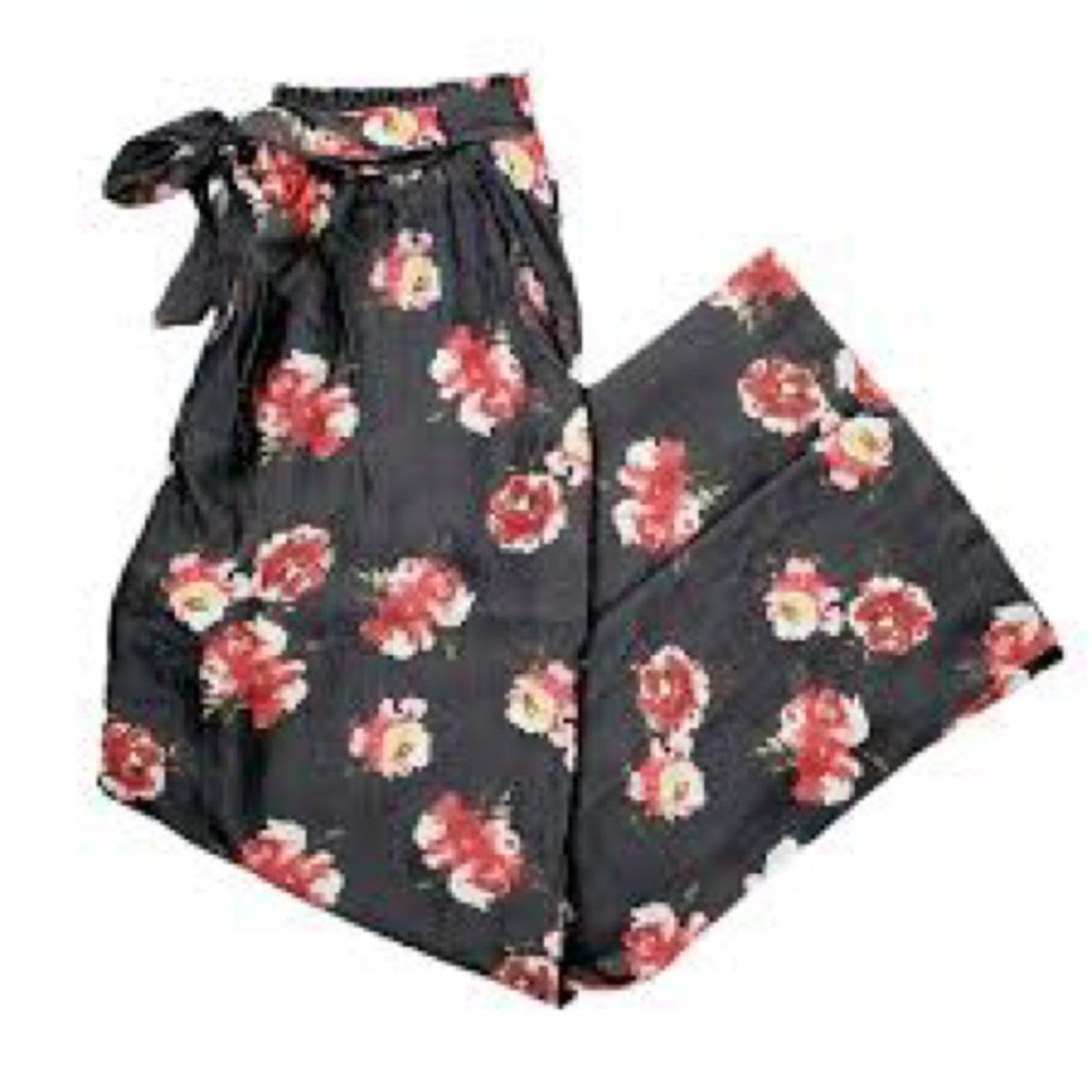 Lularoe Dianne pants chambray floral 2x